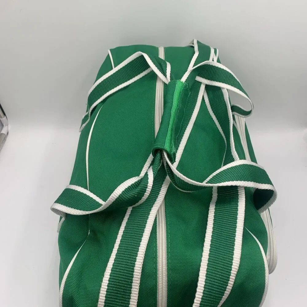 Lacoste Parfums Green Duffel Bag Gym Travel Weekend Carry-On Bag Crocodile Logo
